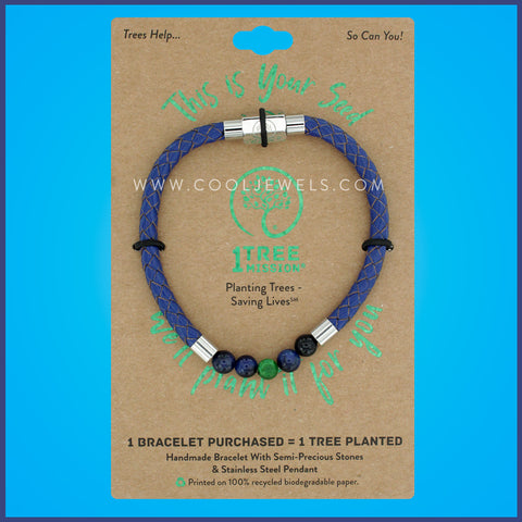 1 TREE MISSION® BRACELET WITH COLORED BEADS (GIANT SEQUOIA TREE