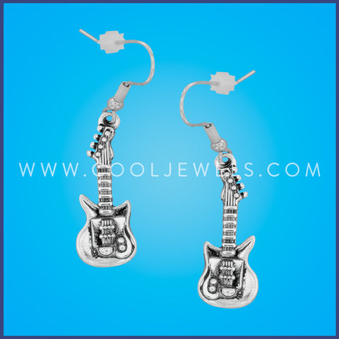 FISH HOOK EARRING WITH GUITAR