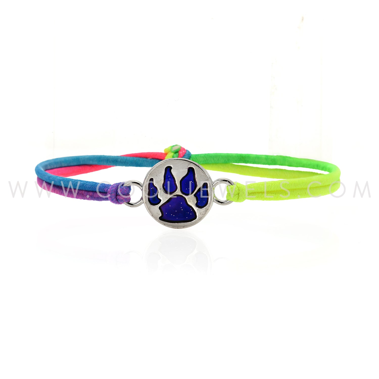 Glitter Mood Bear Paw Rainbow Bracelets – Cool Jewels
