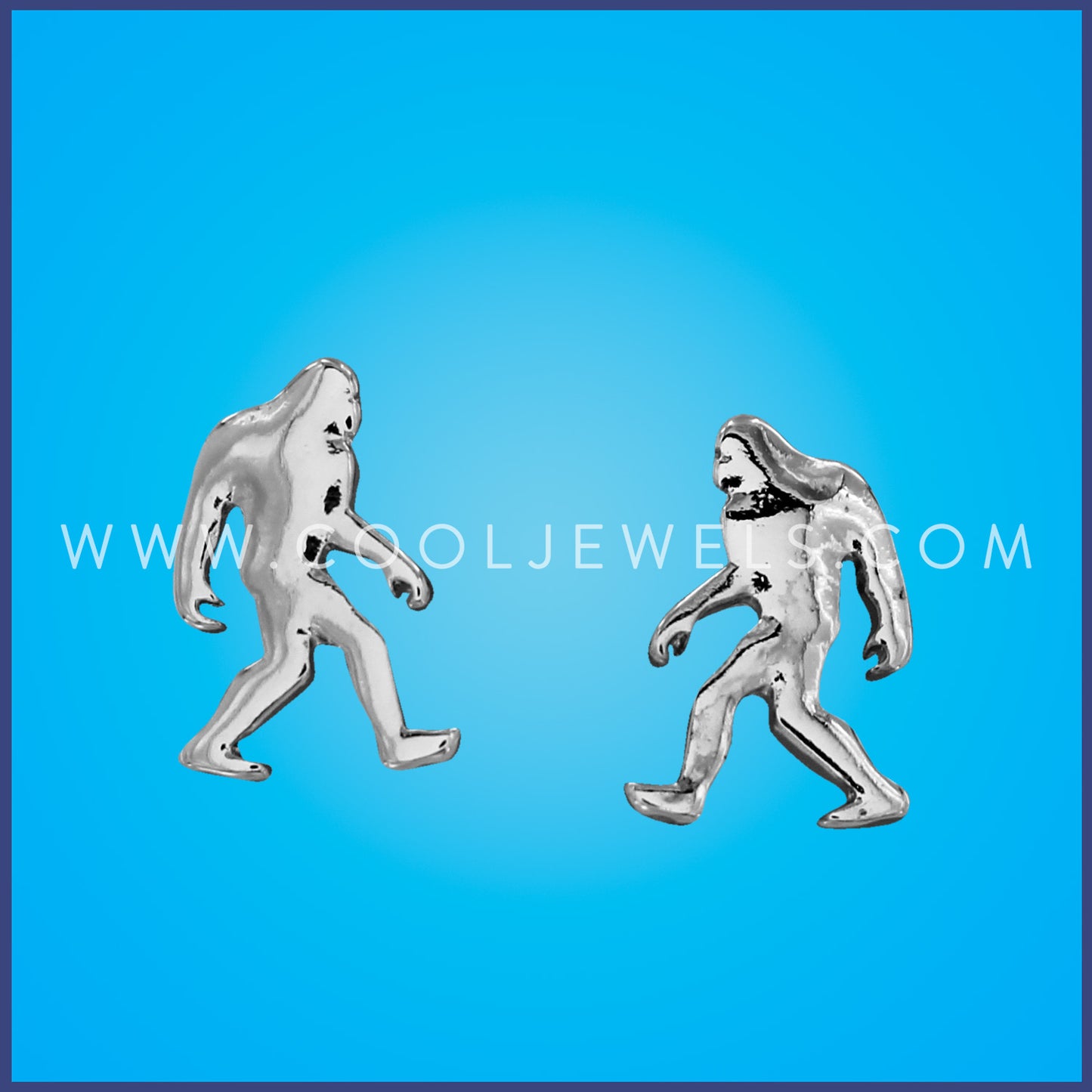 POST EARRING WITH BIG FOOT