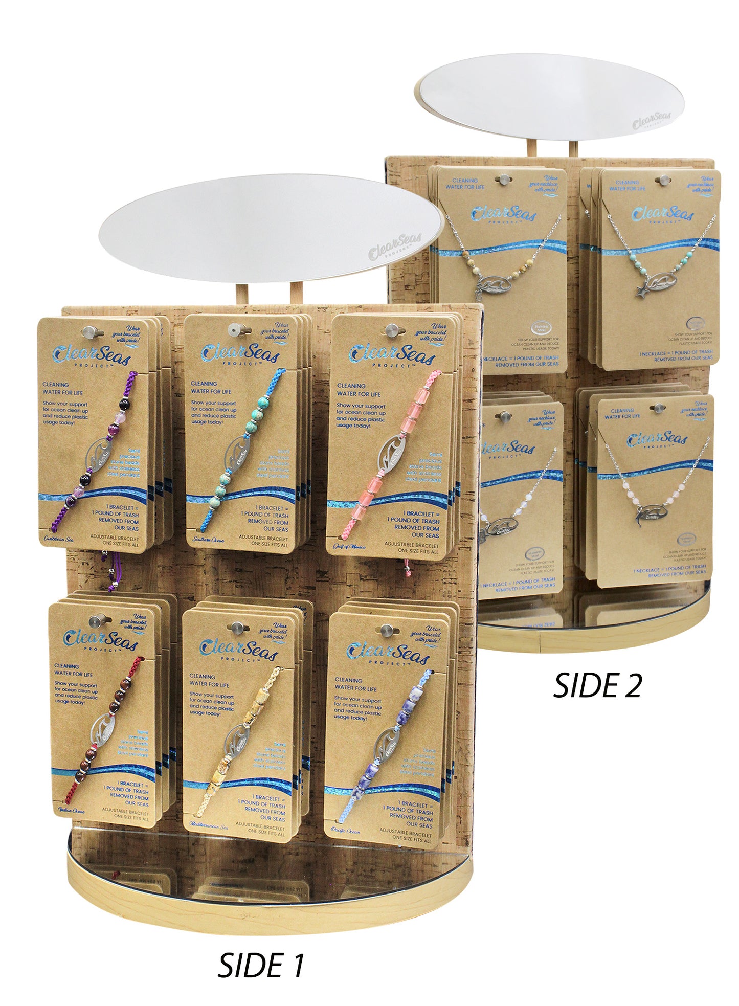 CT-322 - TWO SIDED COUNTER DISPLAY - CLEAR SEAS PROJECT®