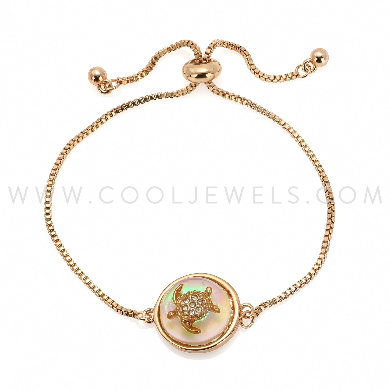 Cool Jewels® Elements by Candace Lauren® Gold Paua Shell Turtle