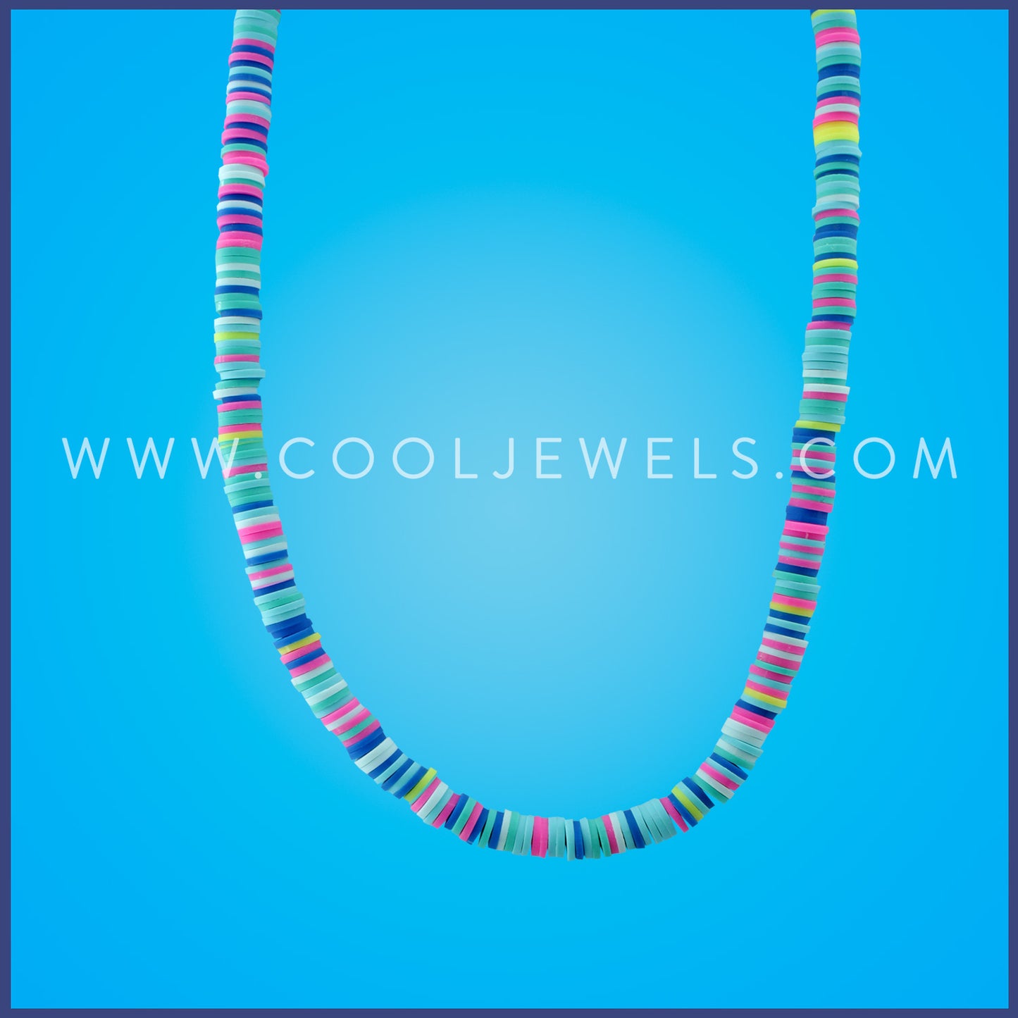 MULTICOLOR FIMO SLICE CHOKER