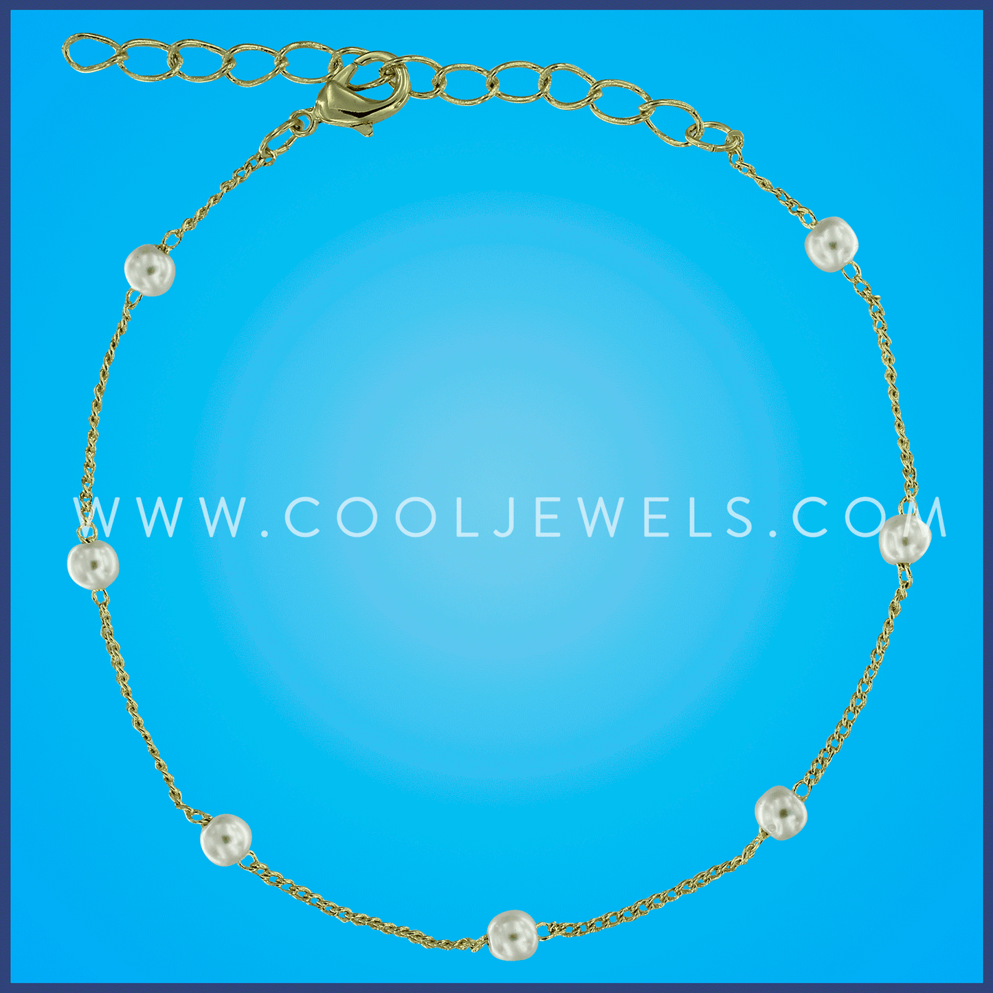 GOLD BRACELETS WITH PEARL BEADS