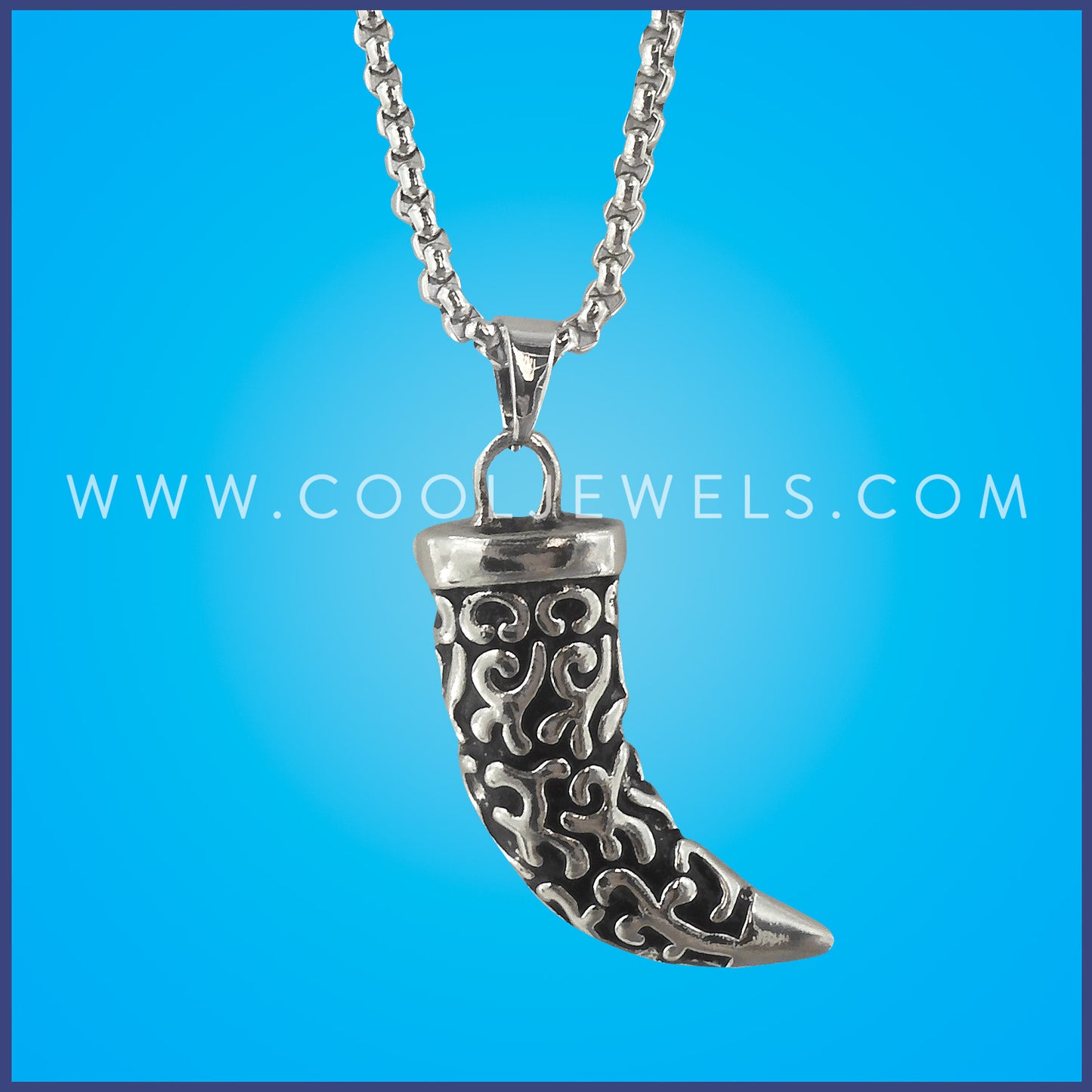 SILVER NECKLACE WITH CLAW