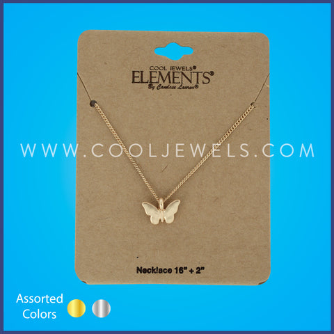 Assorted Petite Butterfly Pendant Necklaces