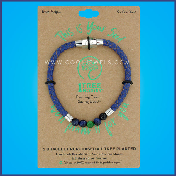 1 TREE MISSION® BRACELET WITH COLORED BEADS (GIANT SEQUOIA TREE