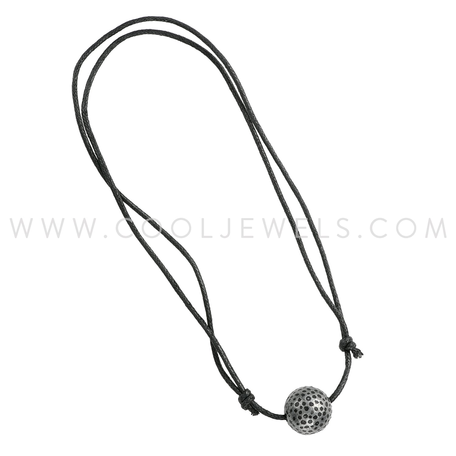 Slider Cord Musket Ball Necklace | Wholesale Slider Cord Musket