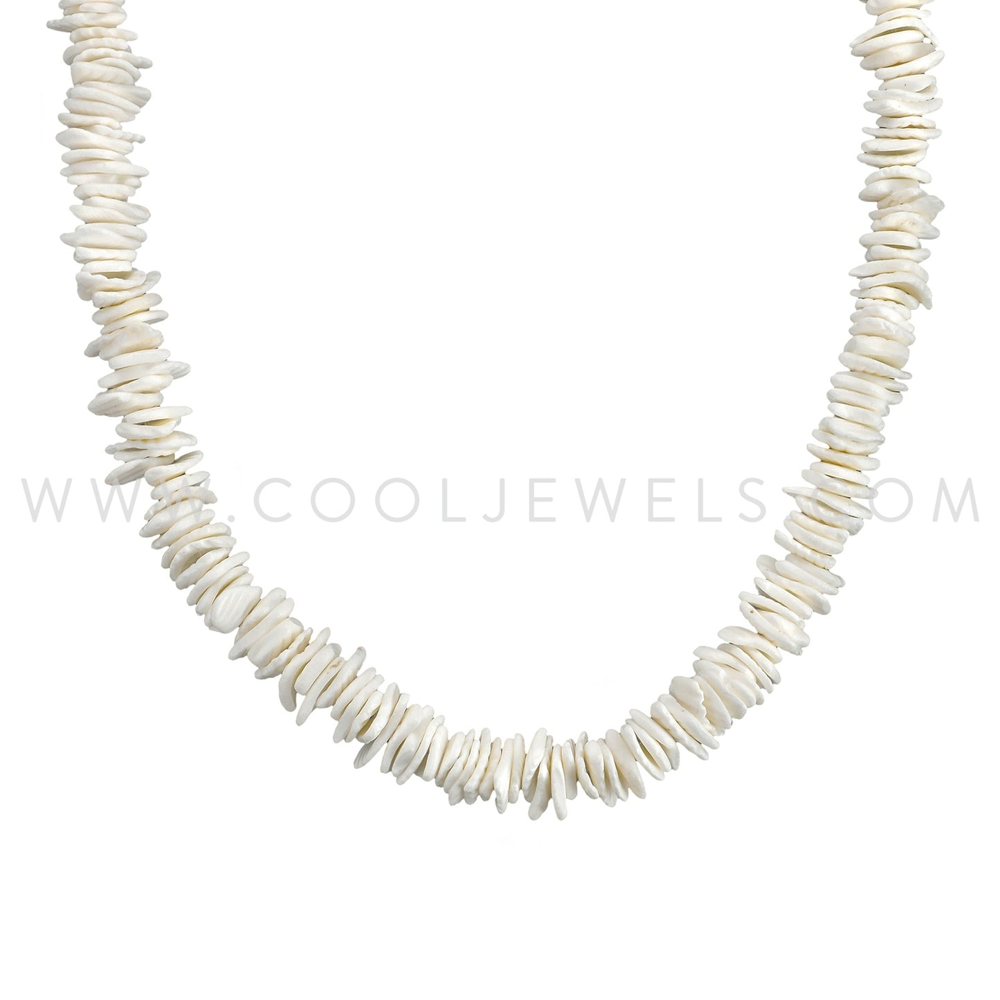 2627-CH White Shell Chip Chokers