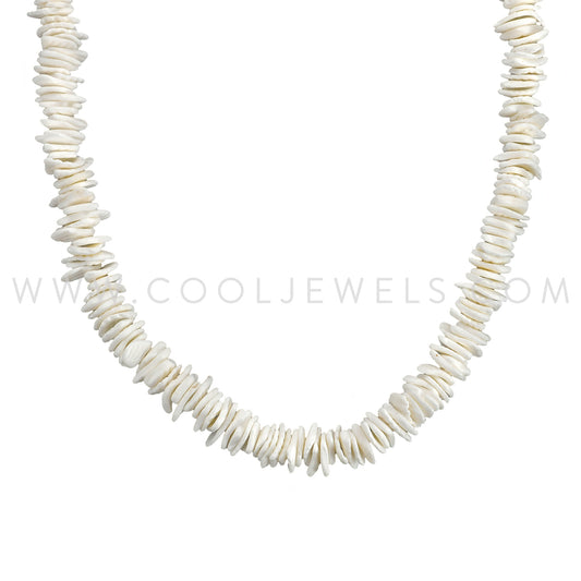 2627-CH White Shell Chip Chokers