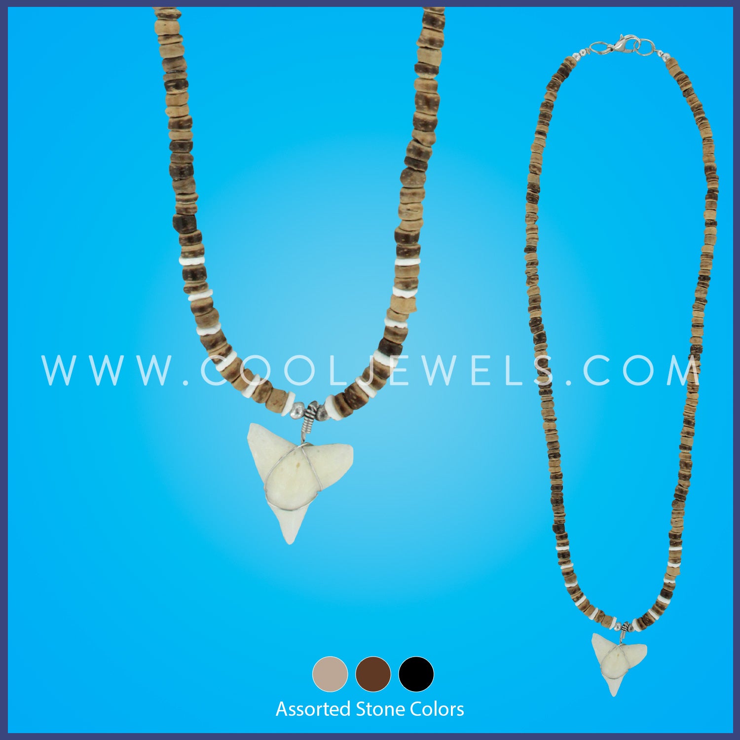 Wholesale TRIPLE SHARK TOOTH NECKLACE - Tulmur Holdings Pty Ltd - Fieldfolio