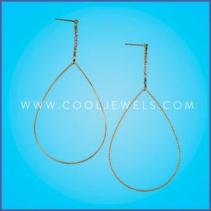Rhinestone and Teardrop Earrings.