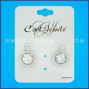 AF - ROUND RHINESTONE POST EARRINGS