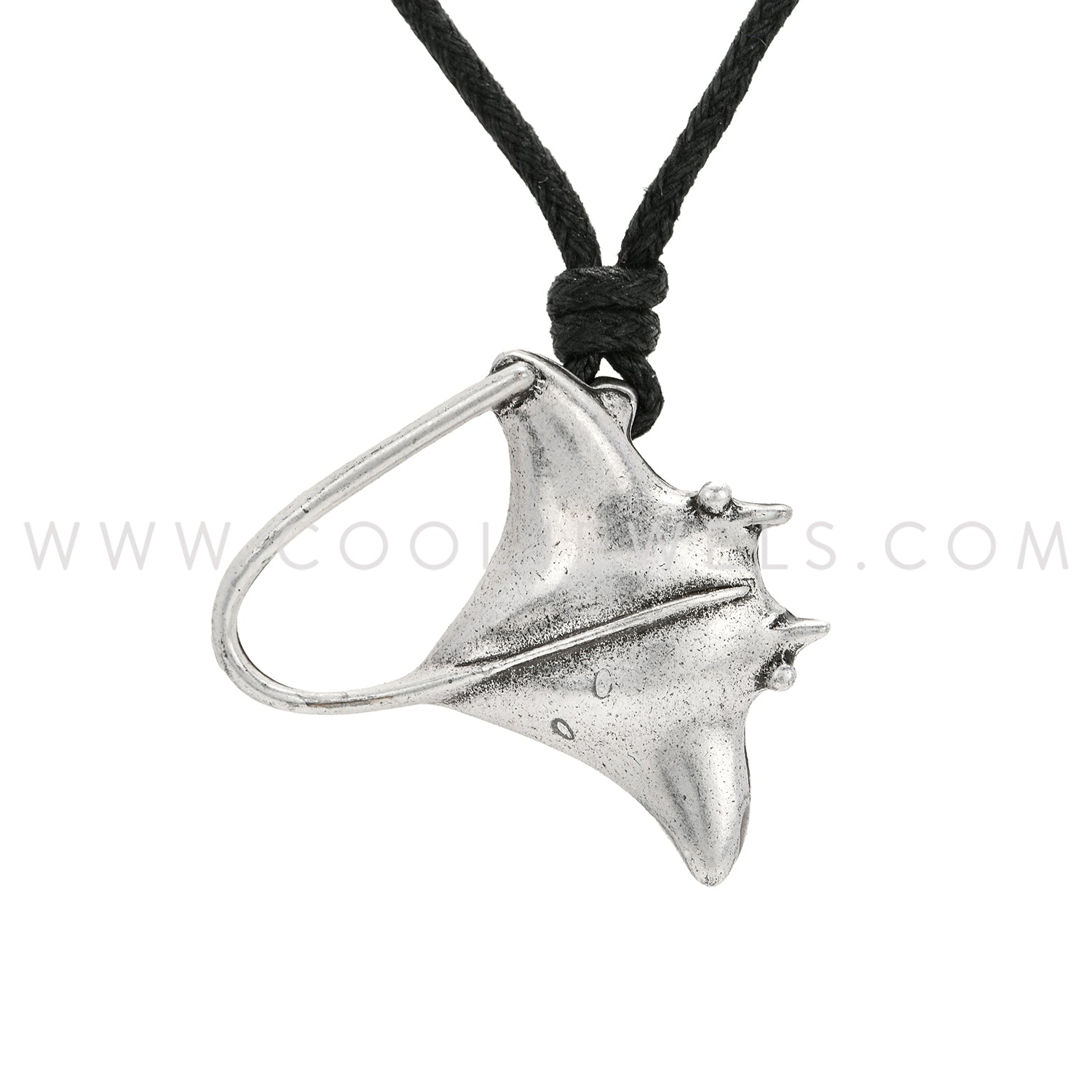 Earth, Sea & Me Giant Manta Ray Slider Cord Necklace – Cool Jewels