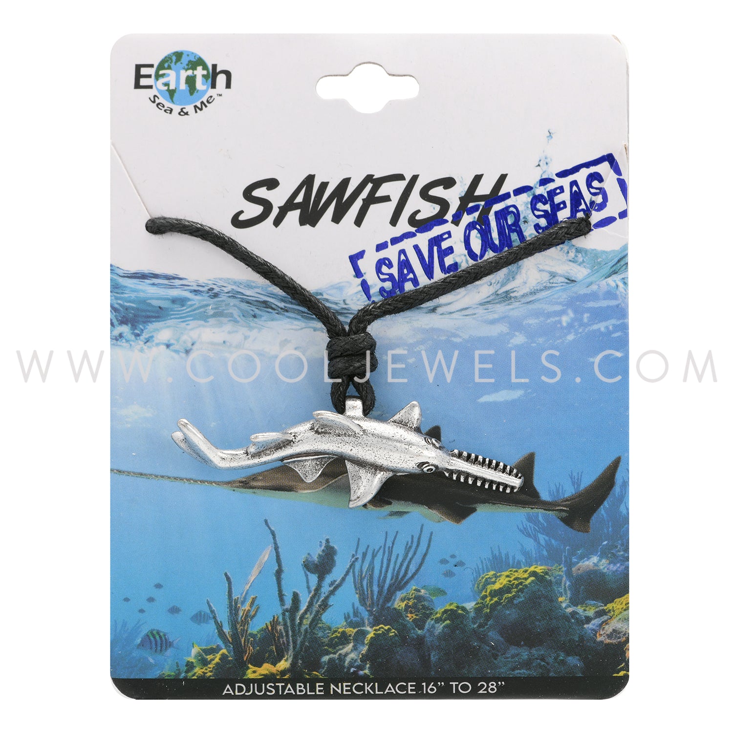 Earth, Sea & Me Sawfish Slider Cord Necklace – Cool Jewels