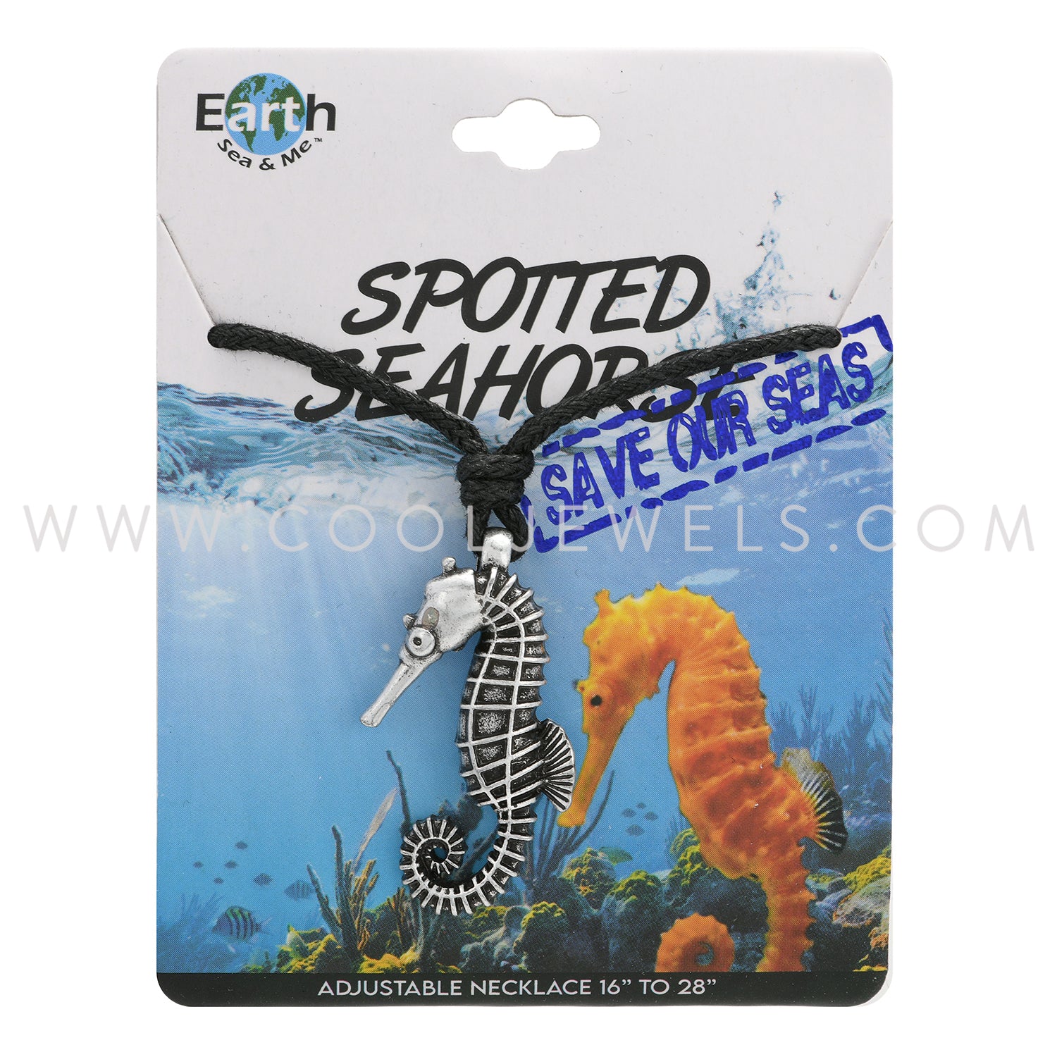 Earth, Sea & Me Spotted Seahorse Slider Cord Necklace – Cool Jewels