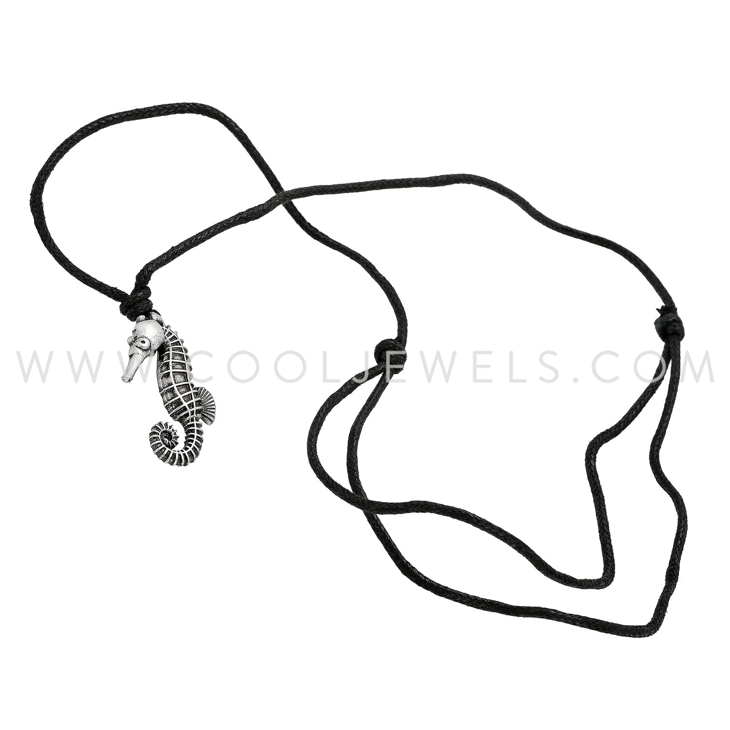 アクセサリー sea_13 Earth, Sea & Me Spotted Seahorse Slider Cord Necklace – Cool Jewels