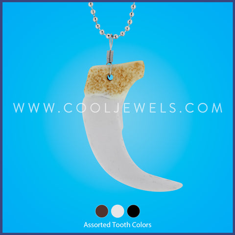 Giant Fossil Polar Bear Tooth With 14 Karat Gold Bail | Voyij.com