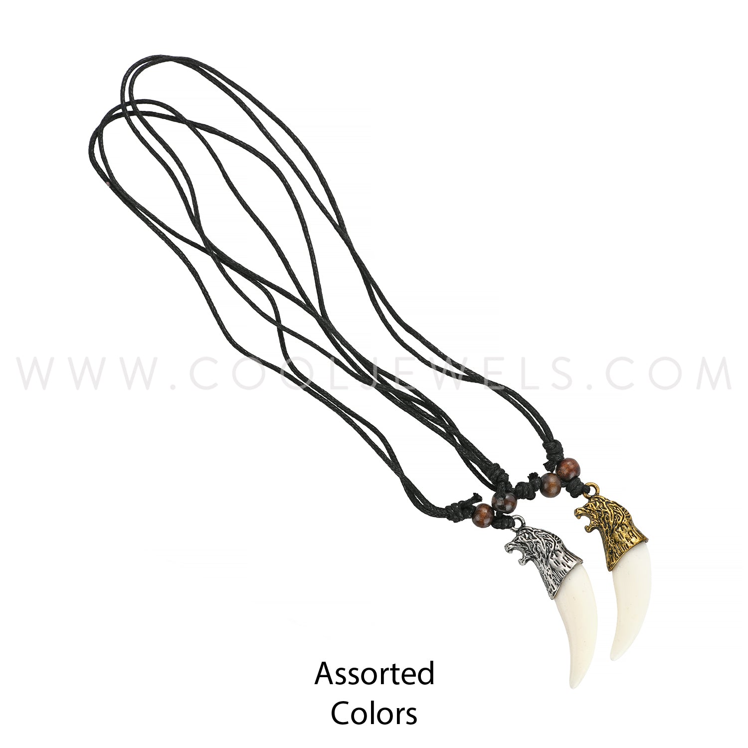 アクセサリー lion0706-32000 Lion Head Tooth Necklaces | Wholesale Lion Head Tooth Necklaces