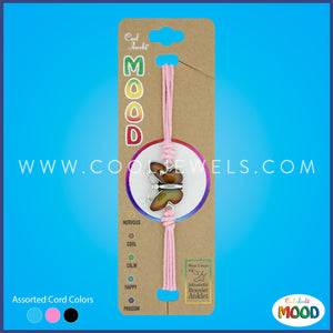 SLIDER BRACELET WITH MOOD BUTTERFLY - ASSORTED