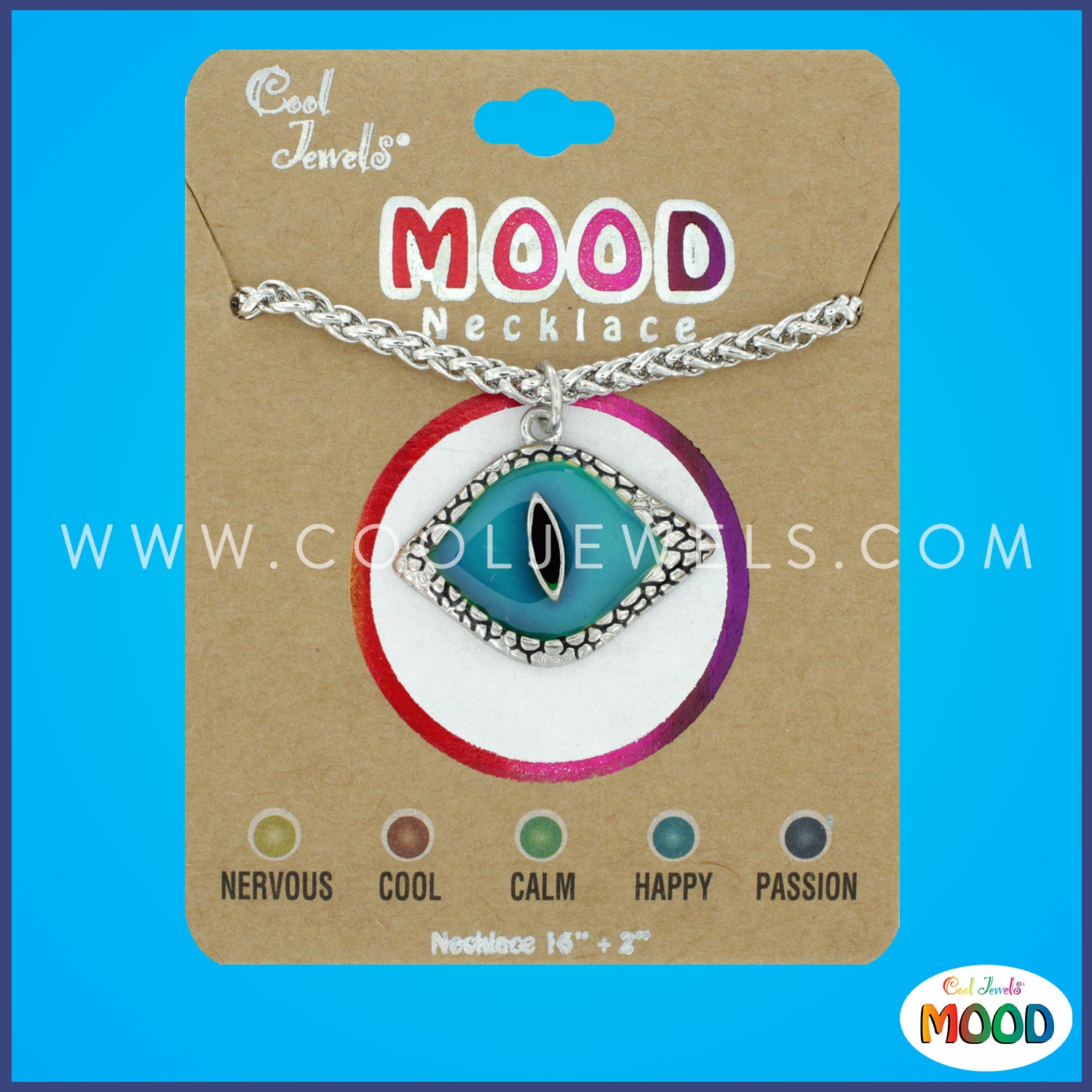 CHAIN NECKLACE WITH MOOD EYE PENDANT