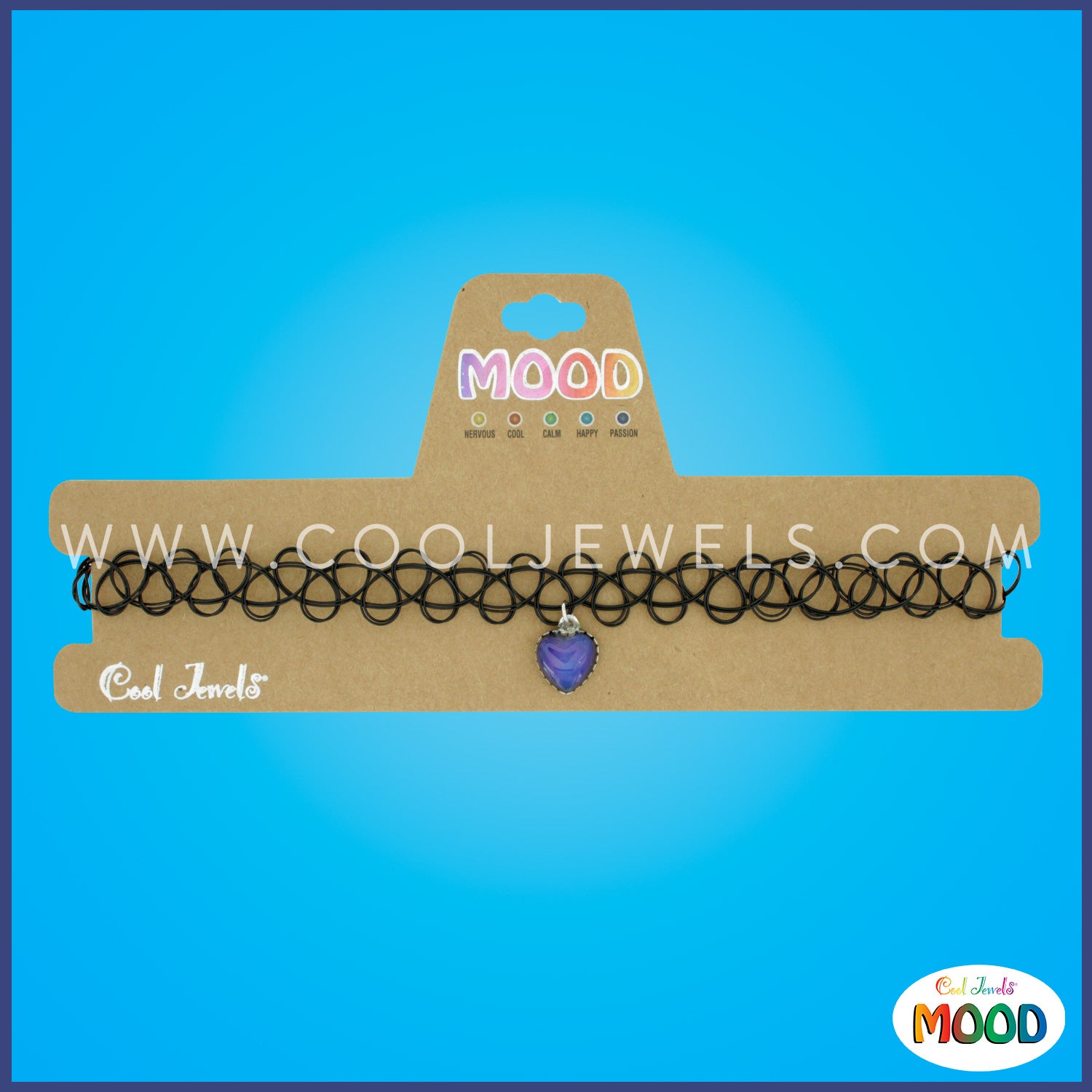 Mood Heart Pendant Black Tattoo Choker Cool Jewels