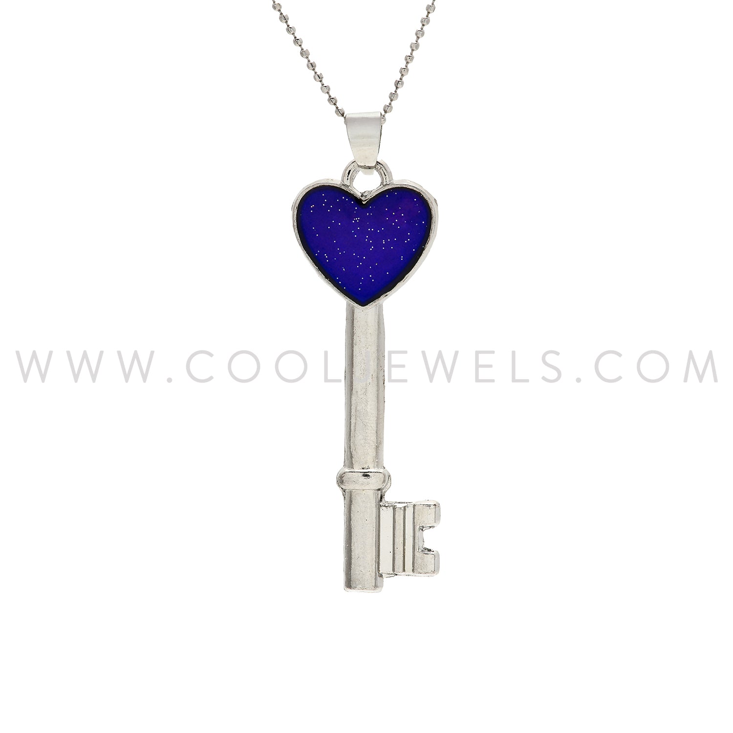 Mood Heart Key Necklace – Cool Jewels