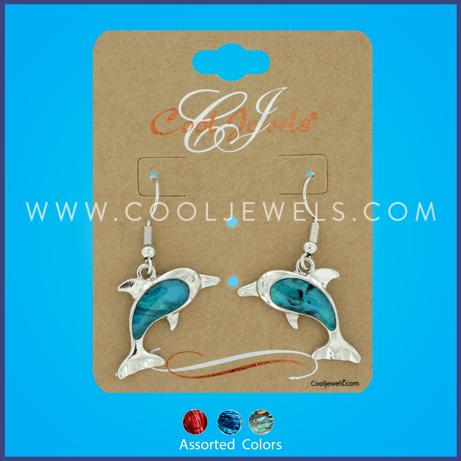 IRIDESCENT SWIRL™ DOLPHIN EARRING - ASSORTED