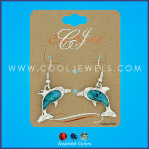 IRIDESCENT SWIRL™ DOLPHIN EARRING - ASSORTED