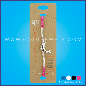 Assorted Dolphin Crystal Beaded Bracelet/Anklet