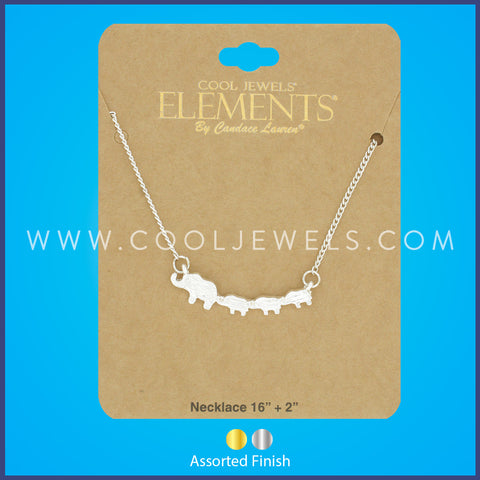 <h1>Assorted Cool Jewels® Elements® by Candace Lauren® Marching Elephants Necklace</h1> These petite <strong>Assorted G</strong>