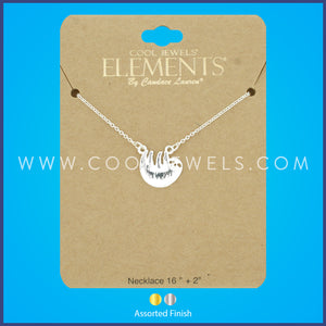 LINK CHAIN NECKLACE WITH SLOTH PENDANT - CARDED