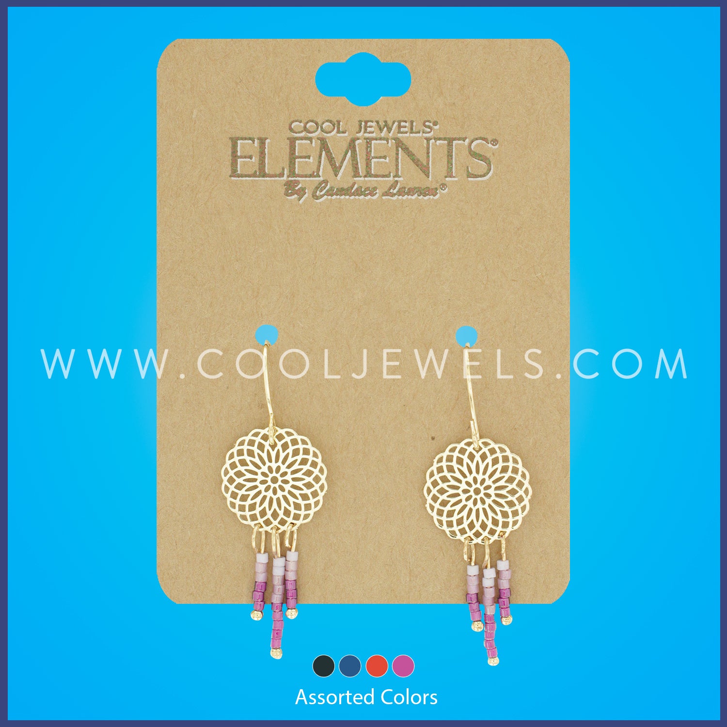 Assorted Cool Jewels® Elements by Candace Lauren® Dream Catcher &amp; Colored Beads Earrings