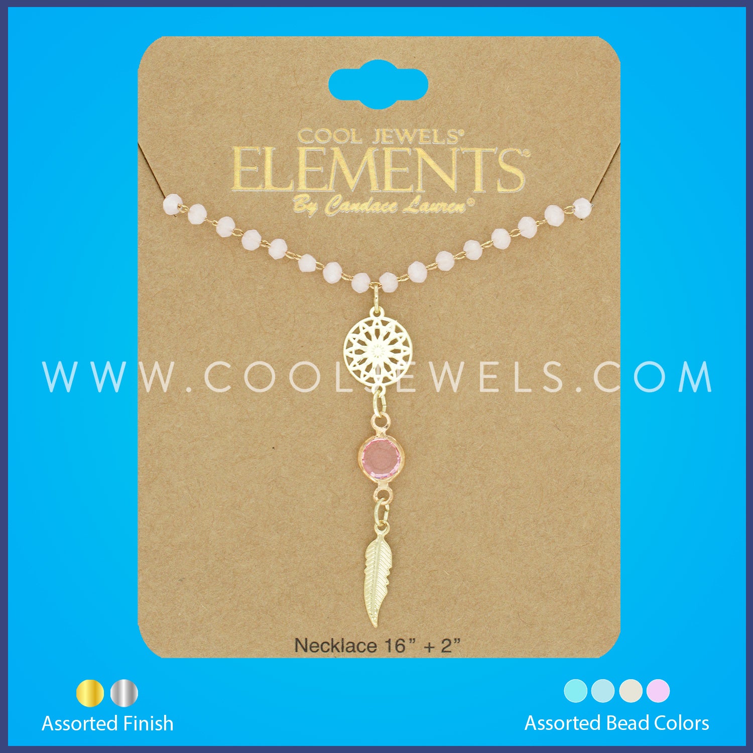 Assorted Cool Jewels® Elements by Candace Lauren® Dream Catcher, Feather &amp; Colored Beads Necklace