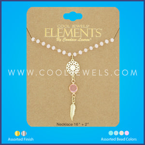 Assorted Cool Jewels® Elements by Candace Lauren® Dream Catcher, Feather &amp; Colored Beads Necklace