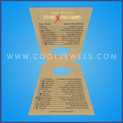 STONE X - DOUBLE ELASTIC STRETCH &nbsp;BRACELET WITH STONE SLICES