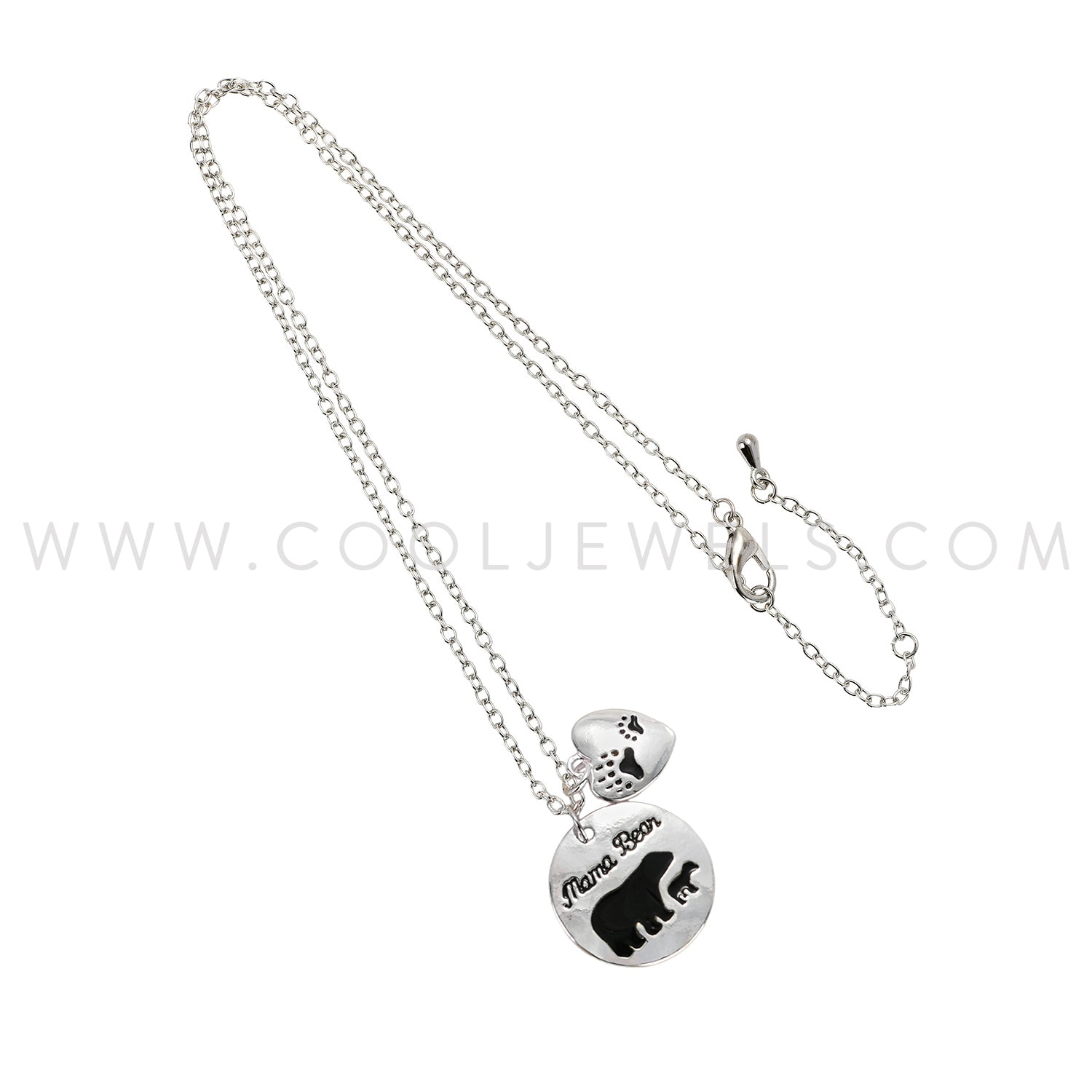 THE BEAT GARDEN U プロデュース バースデーグッズ ネックレス Cool Jewels® Elements® by Candace Lauren® Silver Mama Bear & Paw