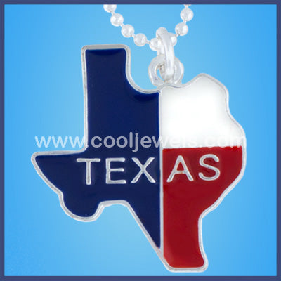 Yellow Gold Textured Men's Large Texas State Map Pendant