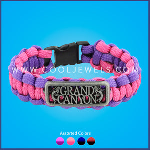 PARACORD BRACELET WITH 'GRAND CANYON' - ASSORTED