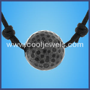 Slider Cord Musket Ball Necklace