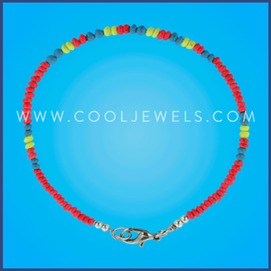 NEON COCO BEADED BRACELET