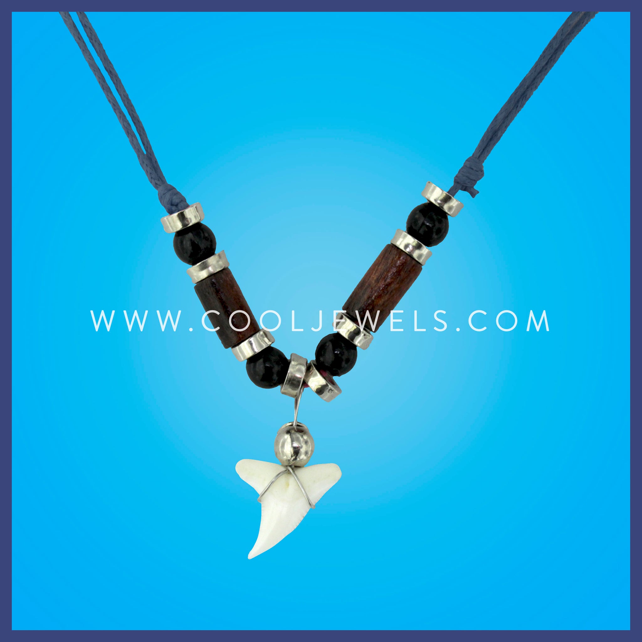 Comes with assorted shark teeth.