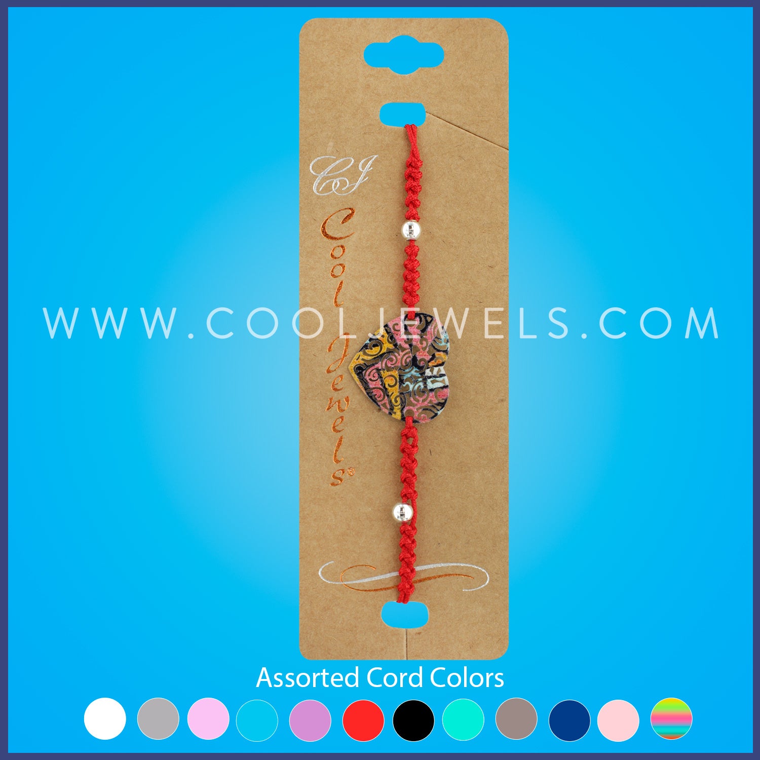 SLIDER BRACELET ANKLET WITH DECORATIVE DISC