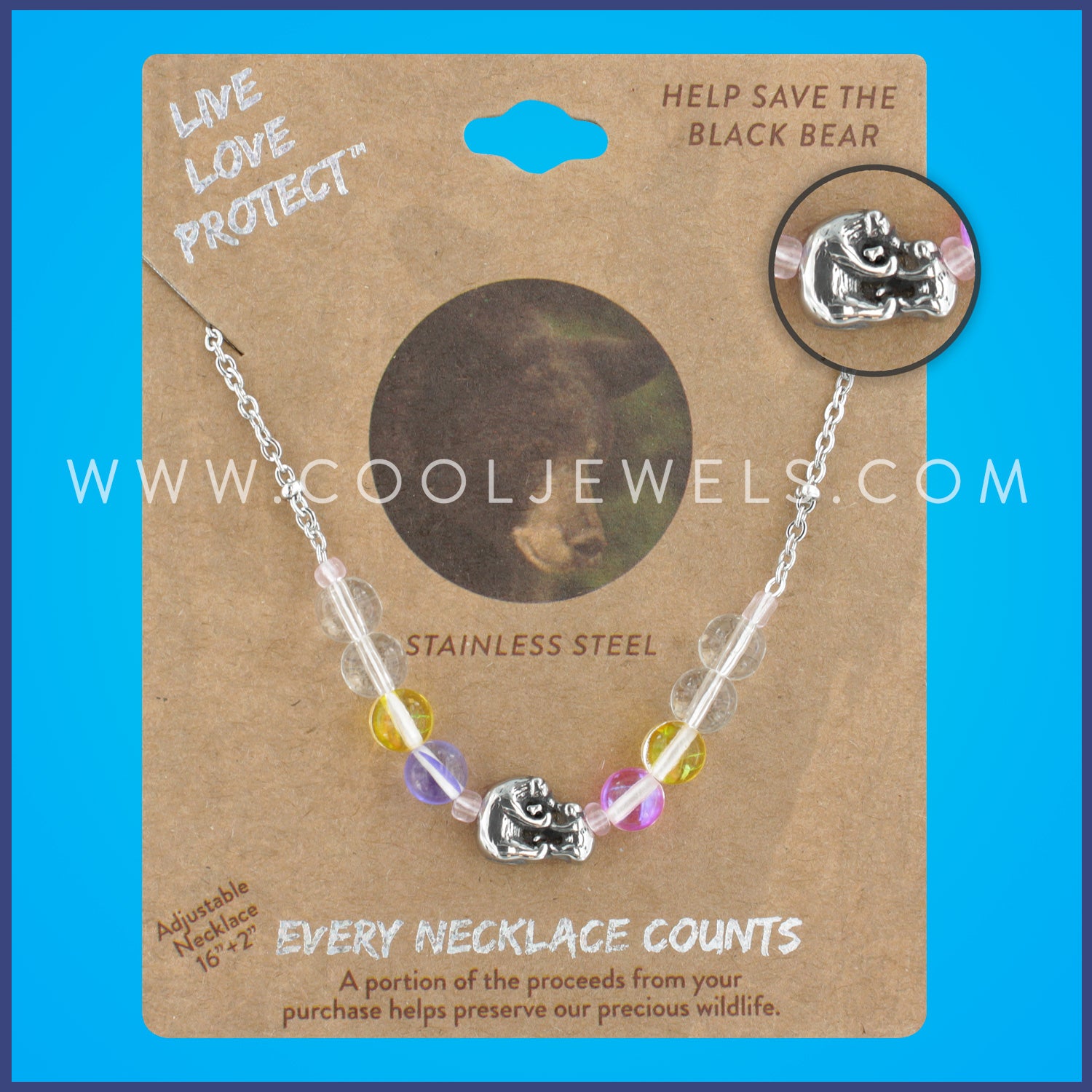 LIVE LOVE PROTECT™ NECKLACE WITH HONEY BEE