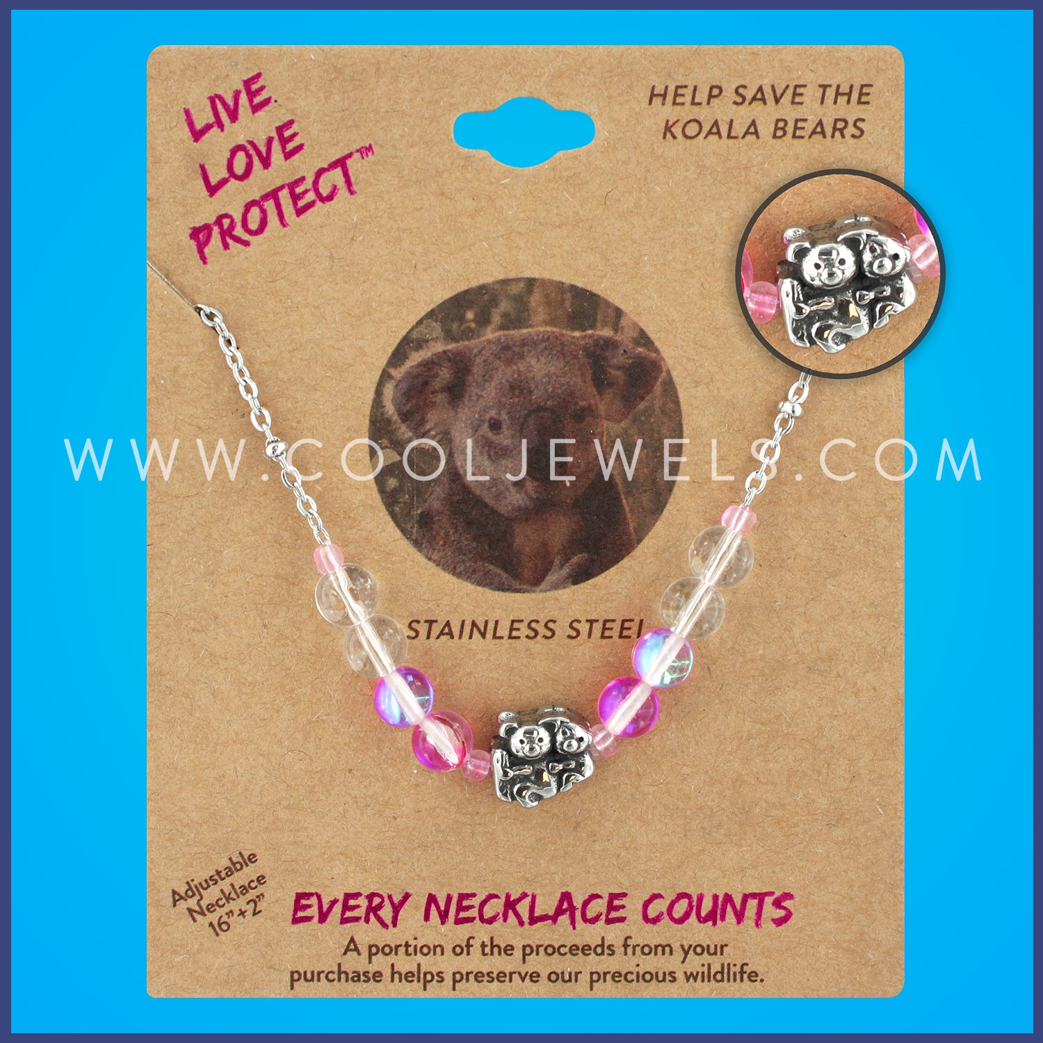 LIVE LOVE PROTECT™ NECKLACE WITH HONEY BEE
