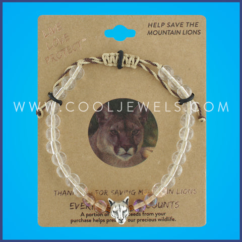LIVE LOVE PROTECT™ BRACELET WITH MOUNTAIN LION