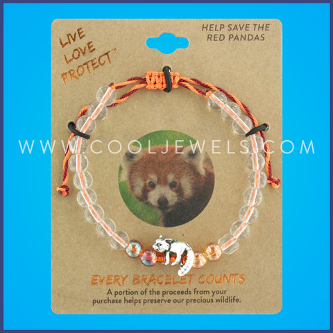 LIVE LOVE PROTECT™ BRACELET WITH RED PANDA