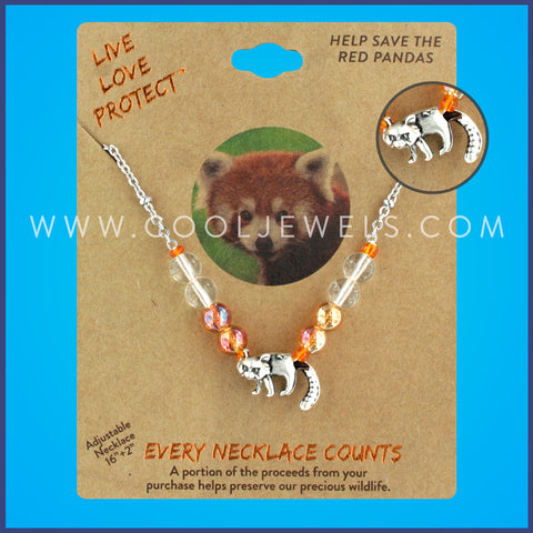 LIVE LOVE PROTECT™ NECKLACE WITH  RED PANDA
