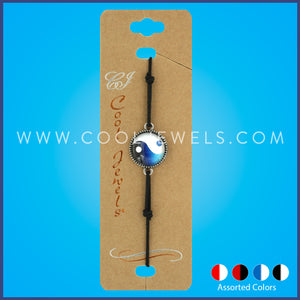 Assorted Yin Yang Slider Bracelet