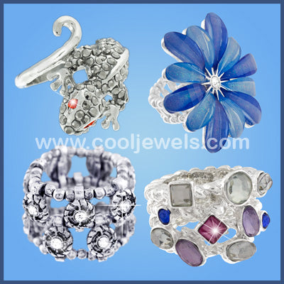 Web Special - 4 dozen Assorted Pack of Fashion Rings for $48 (Just $1/ pc)
